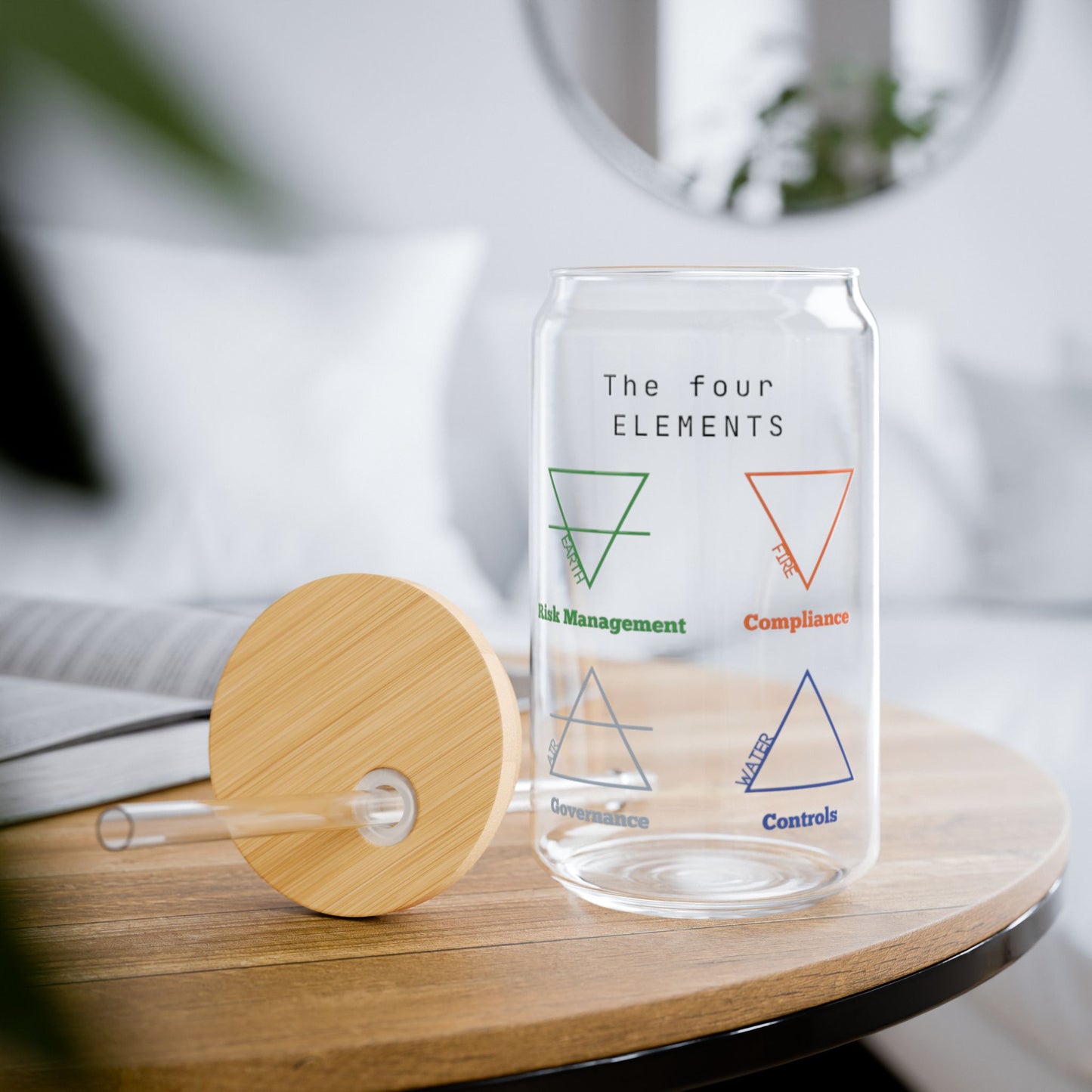 Sipper Glass, 16oz - The Four Elements & IT