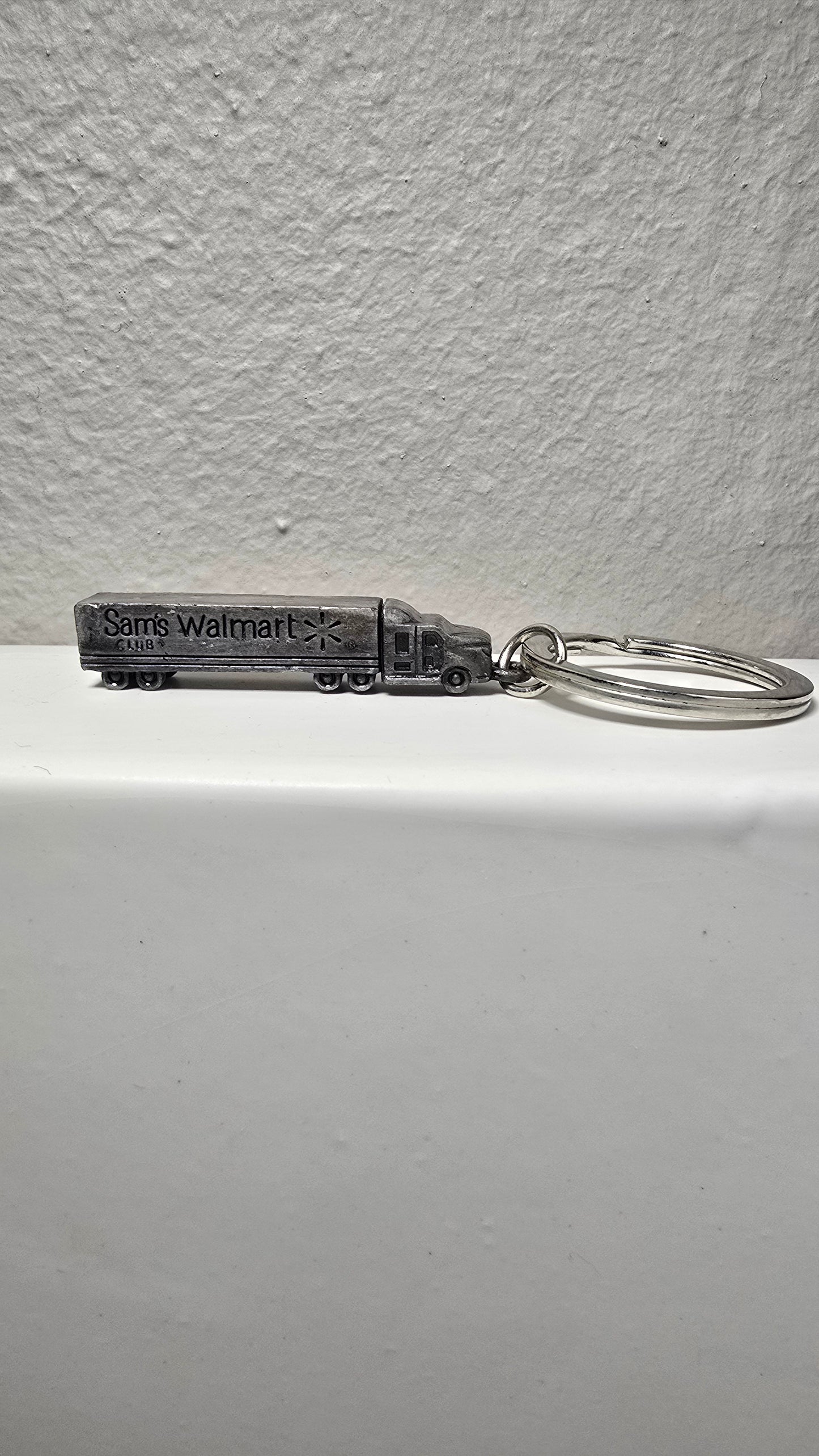 Walmart Pewter Color Truck Keychain
