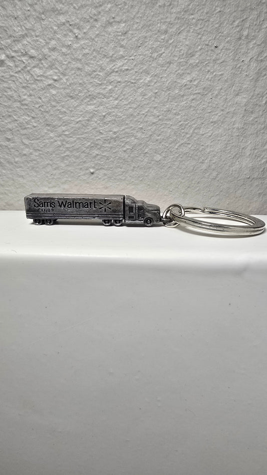 Walmart Pewter Color Truck Keychain
