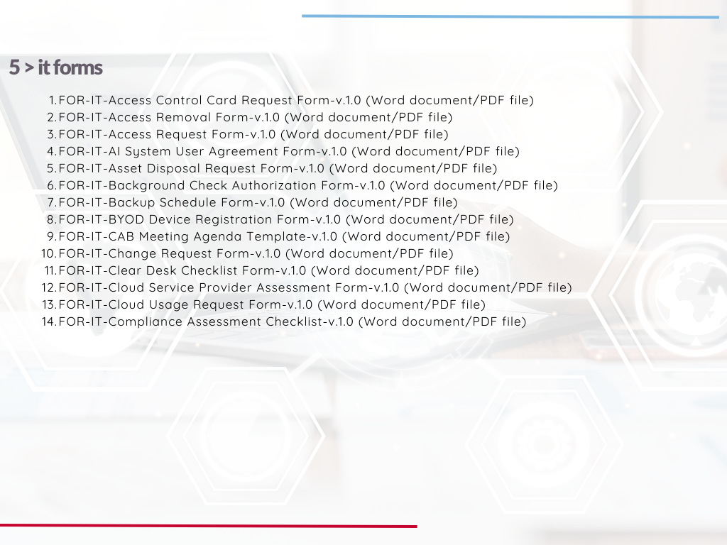 IT Document Templates Package – Contracts, Reports, Logs, Checklists & More