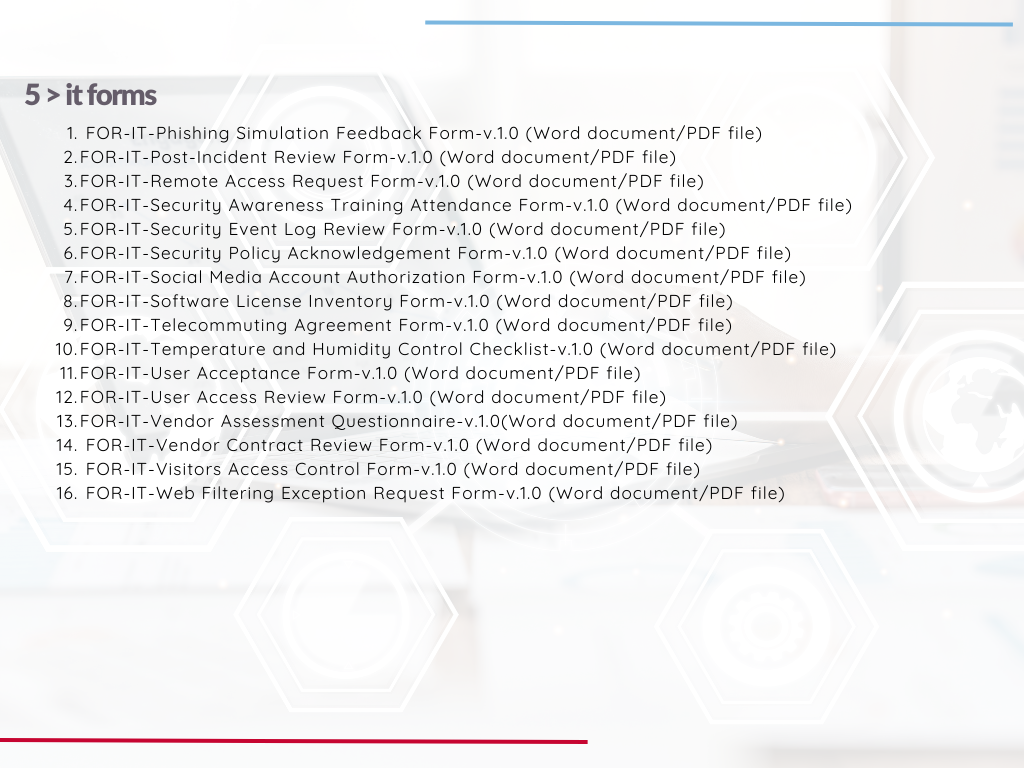 IT Document Templates Package – Contracts, Reports, Logs, Checklists & More