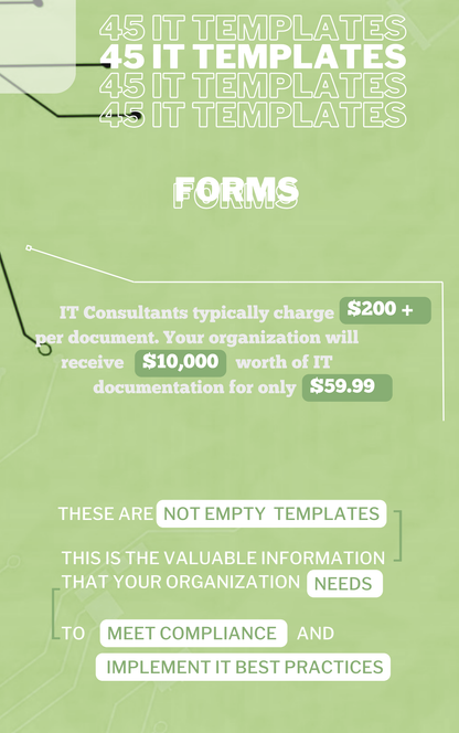 IT Forms Templates for Secure Operations - Developed by Auditor